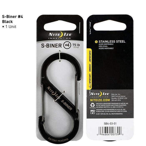 Mousqueton Nite Ize S-Biner en acier inoxydable double portillon charge 4,5 kg