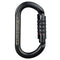 Mousqueton ovale Petzl OK à verrouillage automatique triple action, 25 kN