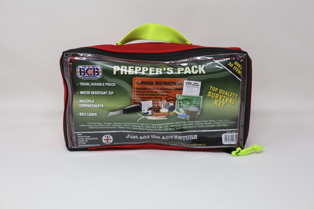 Kit de survie BCB 21 pièces en grande pochette nylon 500D 26 x 14 x 7 cm