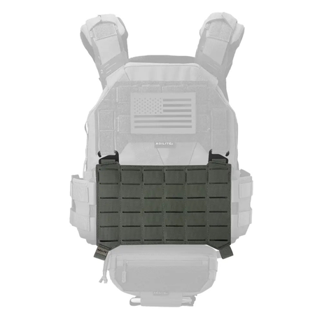 Panneau MOLLE Agilite à dos auto-agrippant 15,7 x 23,9 cm avec crochets en G