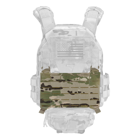 Panneau MOLLE Agilite à dos auto-agrippant 15,7 x 23,9 cm avec crochets en G
