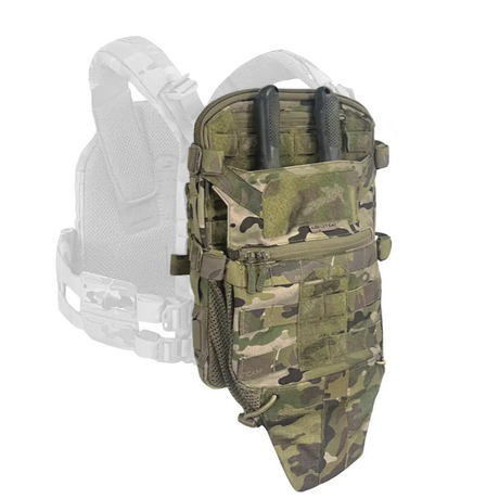 Panneau dorsal Agilite Micro MAP 3 L en polyamide 500D et 1000D, 35 x 28 cm