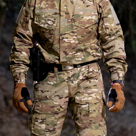 Pantalon de combat Pentagon Lycos en ripstop 215 g/m² déperlant à 10 poches et genouillères