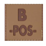 Patch groupe sanguin basse visibilité PVC