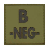 Patch groupe sanguin basse visibilité PVC