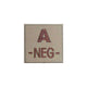 Patch groupe sanguin basse visibilité PVC