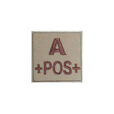 Patch groupe sanguin basse visibilité PVC