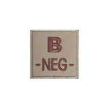 Patch groupe sanguin basse visibilité PVC