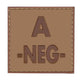Patch groupe sanguin basse visibilité PVC
