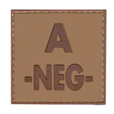 Patch groupe sanguin basse visibilité PVC
