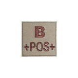 Patch groupe sanguin basse visibilité PVC