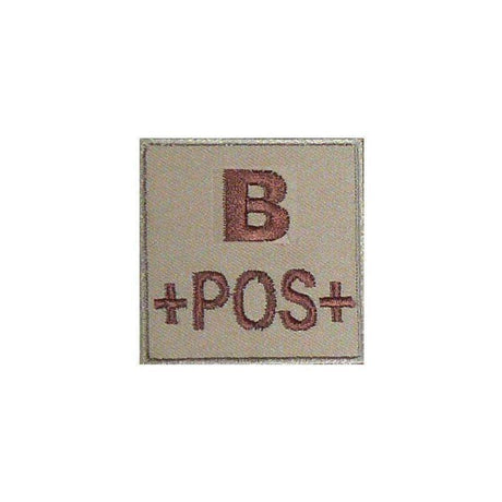 Patch groupe sanguin basse visibilité PVC