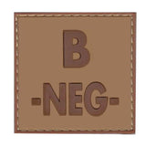 Patch groupe sanguin basse visibilité PVC