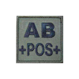 Patch groupe sanguin basse visibilité Tissu