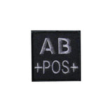 Patch groupe sanguin basse visibilité Tissu