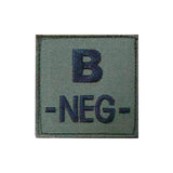 Patch groupe sanguin basse visibilité Tissu