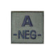 Patch groupe sanguin basse visibilité Tissu