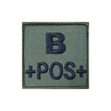 Patch groupe sanguin basse visibilité Tissu
