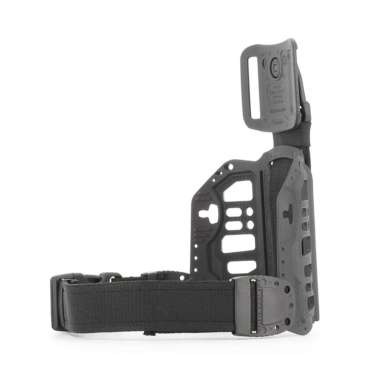 Plaque de hanche tactique GK Pro Tactiknight rigide passant pivotant réversible serre-cuisse