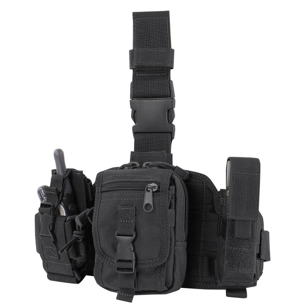 Plateforme de cuisse Condor Utility Leg Rig trois pochettes amovibles