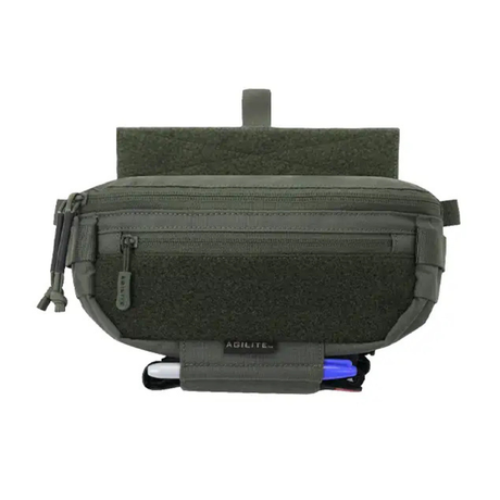 Poche ventrale Agilite Six Pack 1,8 L de 155 g convertible en banane, ouverture avant