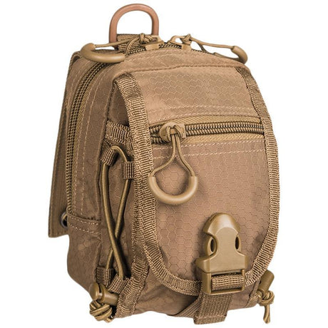 Pochette EDC Mil-Tec Hextac 10×10×15 cm polyester hexagonal enduit PVC MOLLE