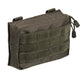 Pochette Mil-Tec Belt MOLLE Small polyester Oxford enduit PVC 17 × 5 × 12 cm avec œillet de drainage