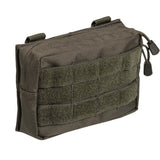 Pochette Mil-Tec Belt MOLLE Small polyester Oxford enduit PVC 17 × 5 × 12 cm avec œillet de drainage