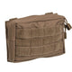 Pochette Mil-Tec Belt MOLLE Small polyester Oxford enduit PVC 17 × 5 × 12 cm avec œillet de drainage