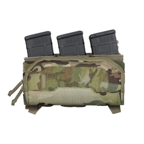Pochette admin Agilite Wide 26 x 13 cm à dos MOLLE 6 x 3 avec deux inserts fournis