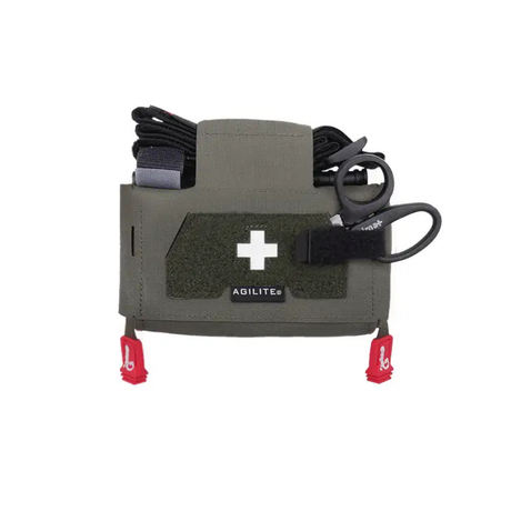 Pochette de premiers secours Agilite MD2 IFAK vendue vide à ouverture ambidextre