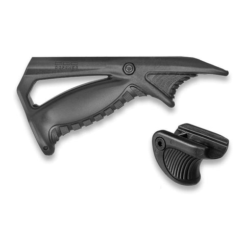 Poignée avant ergonomique FAB Defense PTK + VTS Combo avec support de pouce pour rail Picatinny