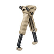 Poignée avant rotative et bipied FAB Defense T-POD G2 à jambes réglables 5 longueurs pour rail Picatinny