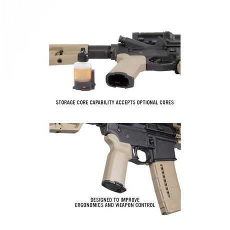 Poignée pistolet MOE-K2+ Magpul pour AR15 et M4 surmoulage caoutchouc trappe de rangement
