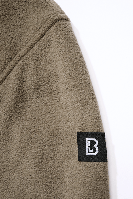 Polaire Brandit Fleece Troyer 170 g/m² col montant et poche de poitrine dissimulée