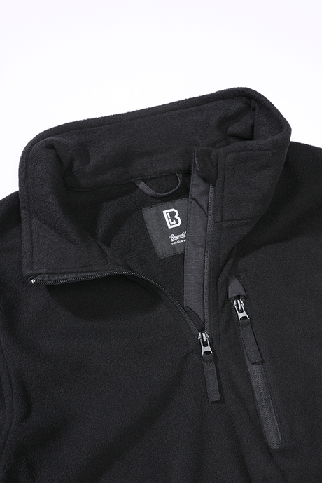 Polaire Brandit Fleece Troyer 170 g/m² col montant et poche de poitrine dissimulée