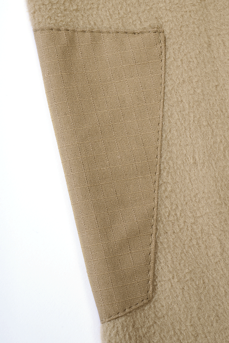 Polaire Brandit Fleece Troyer Ripstop 170 g/m² épaules et coudes renforcés poche de bras