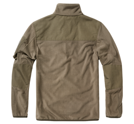 Polaire Brandit Fleece Troyer Ripstop 170 g/m² épaules et coudes renforcés poche de bras