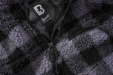 Polaire Brandit Teddyfleece Troyer doublée col montant quatre poches et bas élastiqué