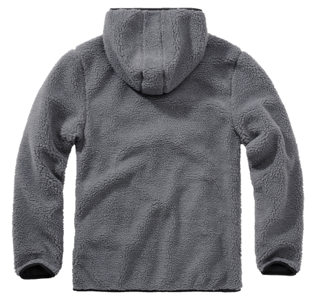Polaire Brandit Teddyfleece Worker à capuche doublée quatre poches fermeture centrale