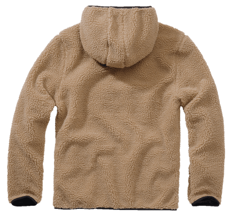 Polaire Brandit Teddyfleece Worker à capuche doublée quatre poches fermeture centrale