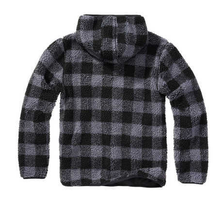 Polaire Brandit Teddyfleece Worker à capuche doublée quatre poches fermeture centrale
