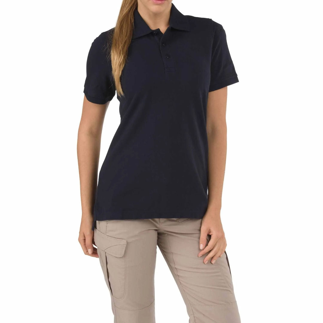 Polo Professional femme 5.11 Tactical coton piqué 6,8 oz à col baleiné
