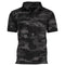 Polo tactique Mil-Tec en coton piqué prélavé à col boutonné et fentes latérales