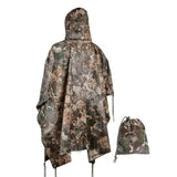 Poncho Mil-Tec CIV-TEC ripstop polyester enduit PVC colonne d'eau 5 000 mm multi-usages