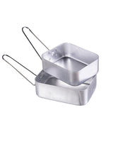 Popote britannique Mil-Tec deux pièces en aluminium anodisé avec anses pliables