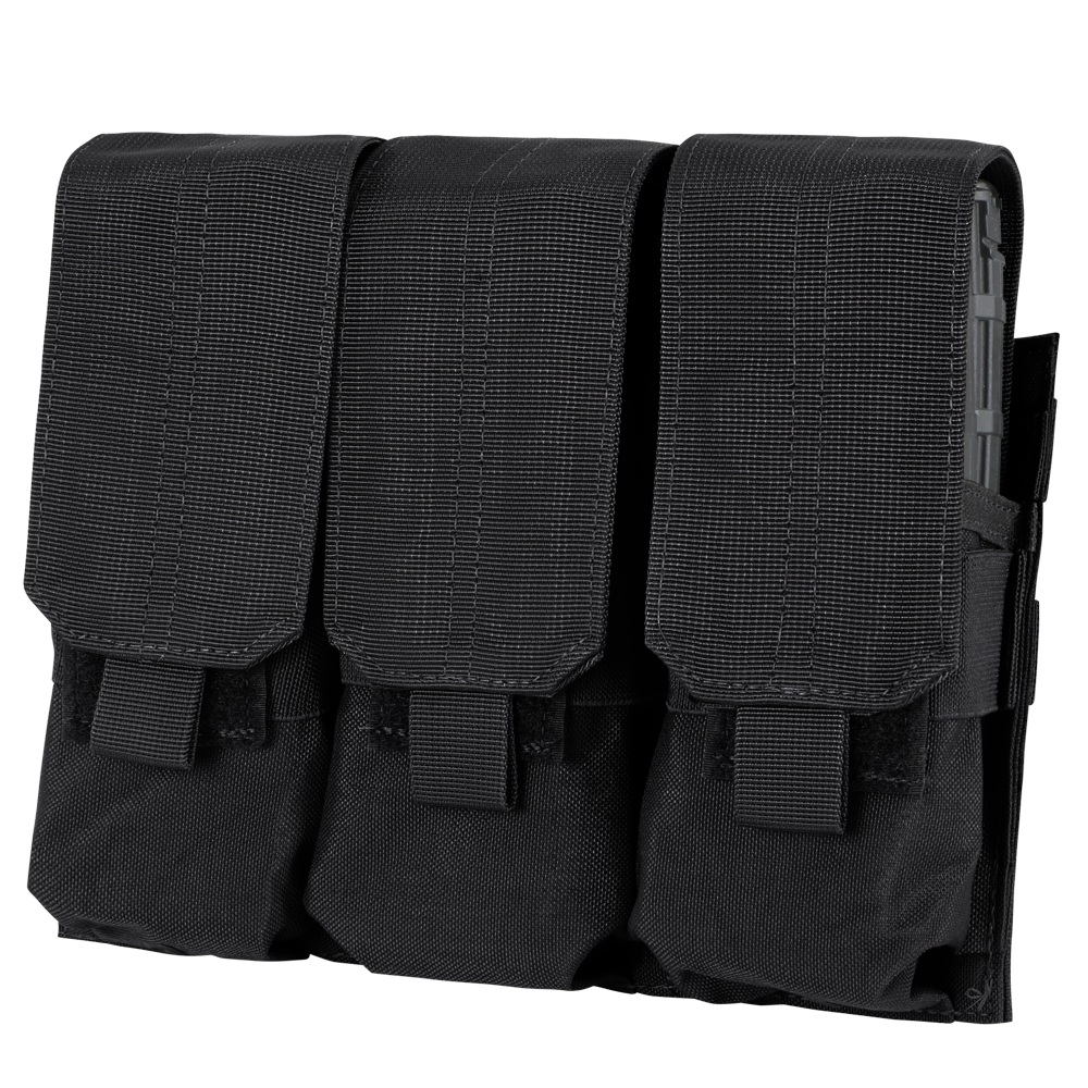 Porte-chargeur Condor Triple M4 six chargeurs rabats amovibles brides élastiques
