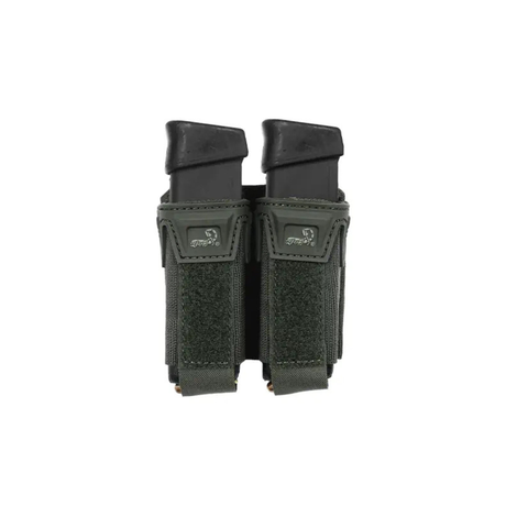 Porte-chargeur double Agilite Pincer Pistol 9 mm à puits polymère et dos MOLLE