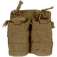 Porte-chargeur double Mil-Tec Open Top pour M4 polyester Oxford PVC compatible MOLLE avec sandow