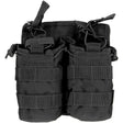 Porte-chargeur double Mil-Tec Open Top pour M4 polyester Oxford PVC compatible MOLLE avec sandow
